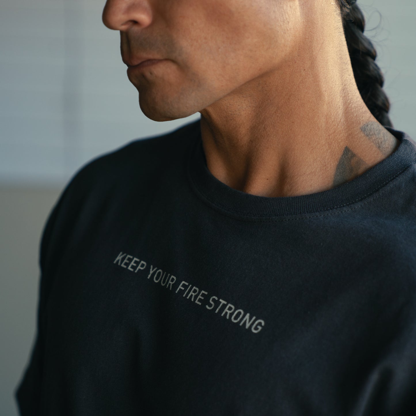 Unisex Oversized Boxy Tee - KEEP YOUR FIRE STRONG