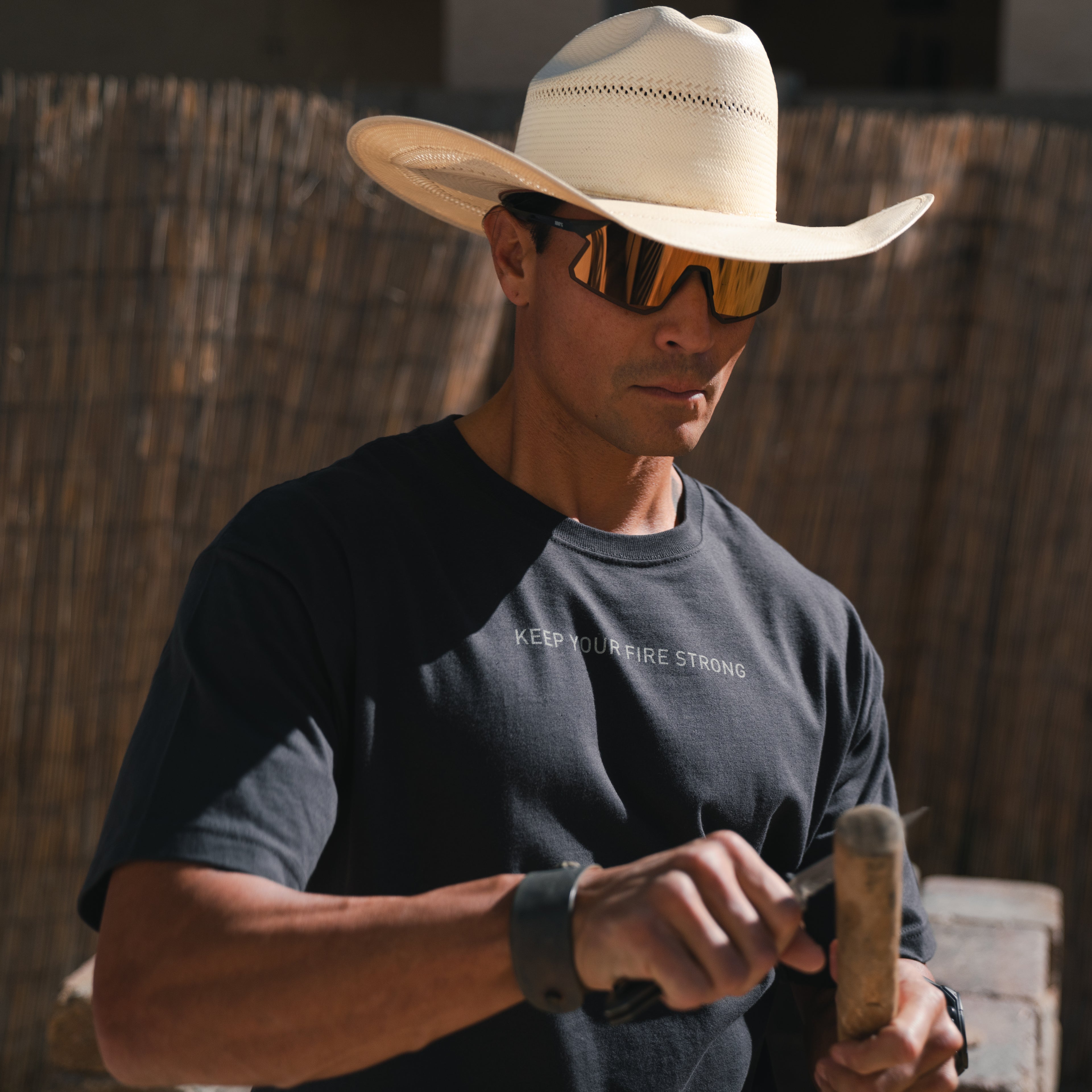 Unisex Oversized Boxy Tee - KEEP YOUR FIRE STRONG