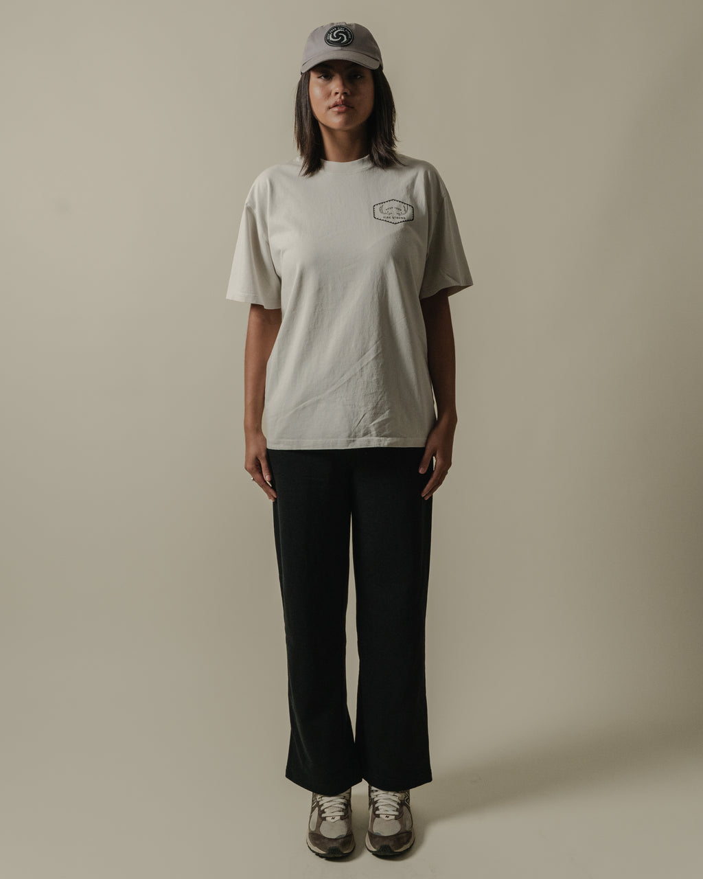 Keep Your Fire Strong - “River Antler” Tee - BONE - 100% carded cotton