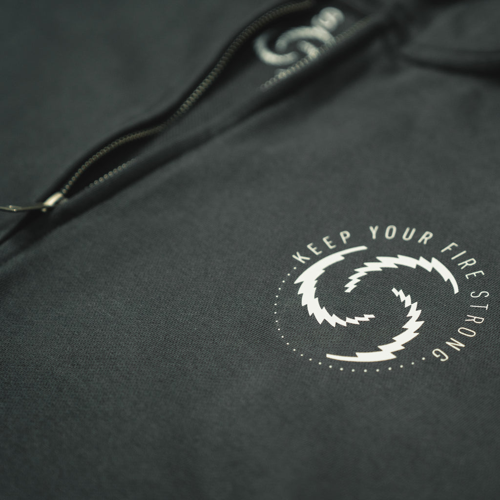 Keep Your Fire Strong Double-Zip Hoodie 345GSM Boxy-Fit