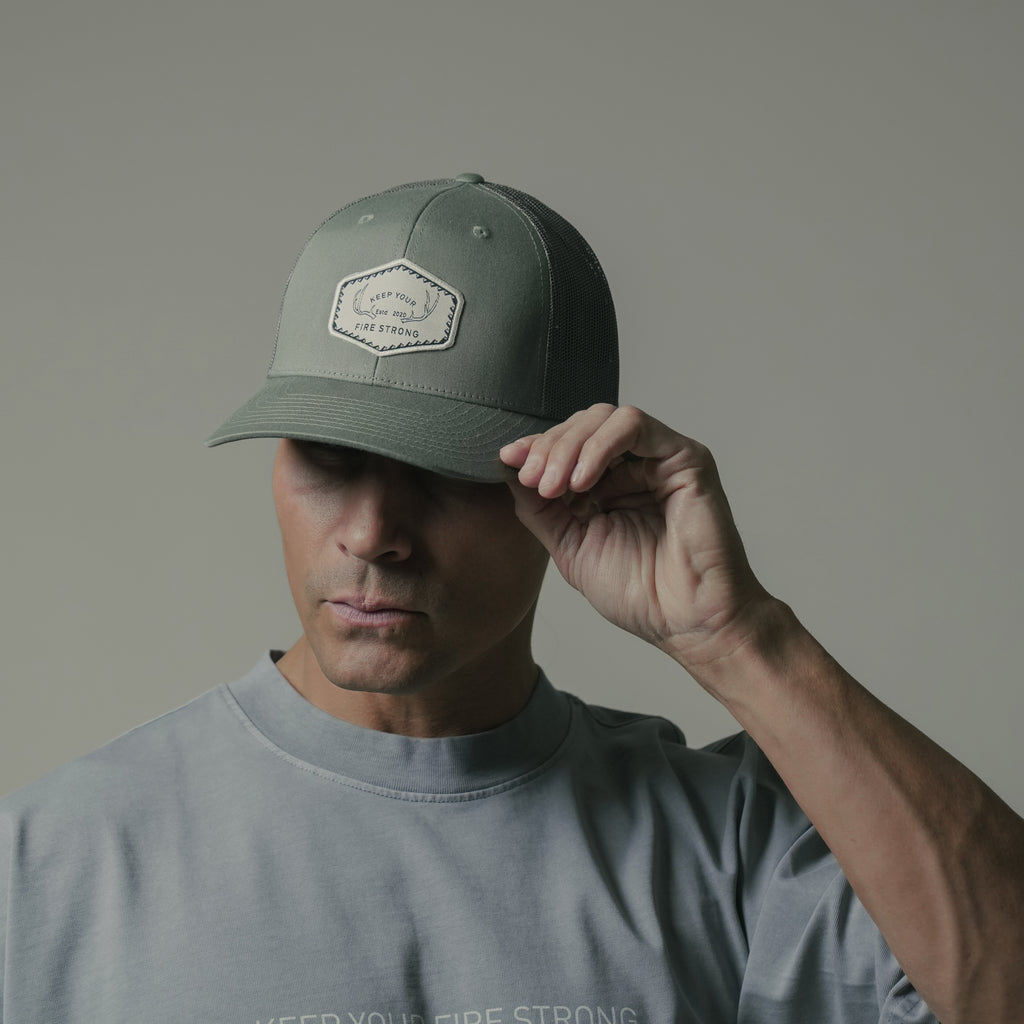 Keep Your Fire Strong - "River Antler" Snapback LODEN