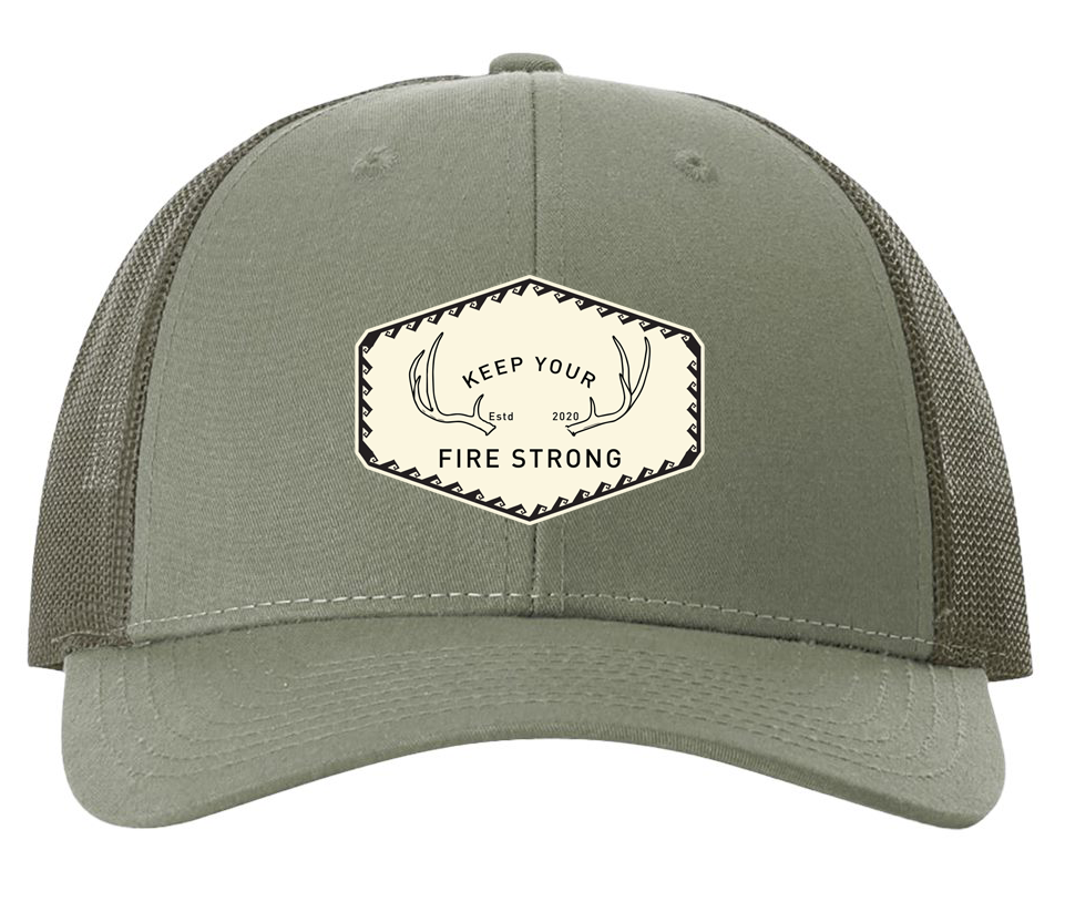 Keep Your Fire Strong - "River Antler" Snapback LODEN